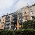 ФОТО | Взрыв газа в Тарту: в пострадавшем от возгорания подъезде установлены огнеупорные двери