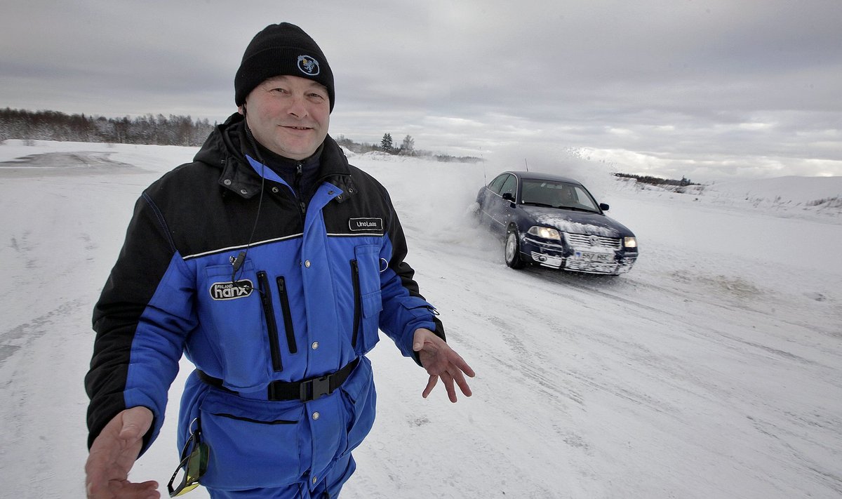 Laitse rallipargis juhte treeniv Uno Laas ütleb, et igapäevaliikluses saavad inimesed enamasti hästi hakkama, kuid libedaga kaasnevaks pole paha harjutada.