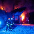ФОТО | Два человека погибли при пожаре в жилом доме на Сааремаа