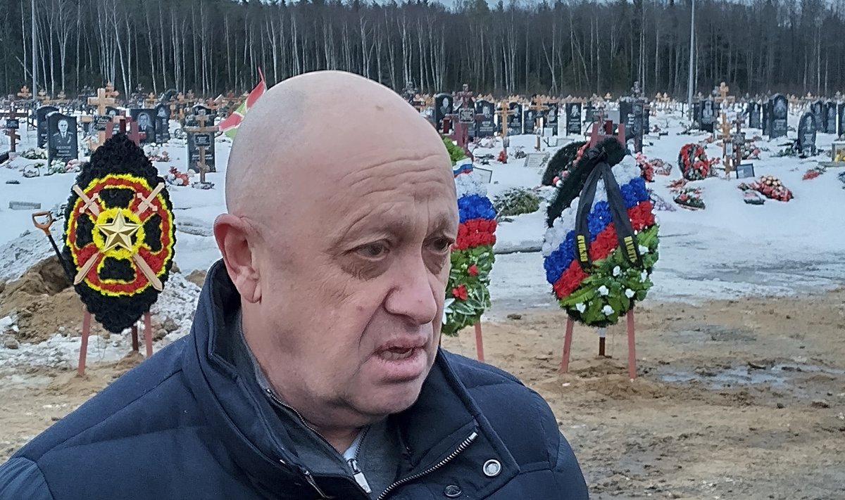 Пригожин на похоронах наемника ЧВК Вагнер