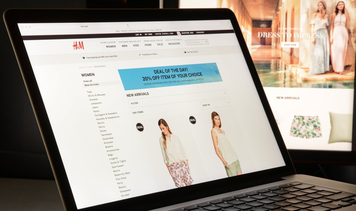 У многих эстонских покупателей в последнее время возникли проблемы с заказами в интернет-магазине H&M