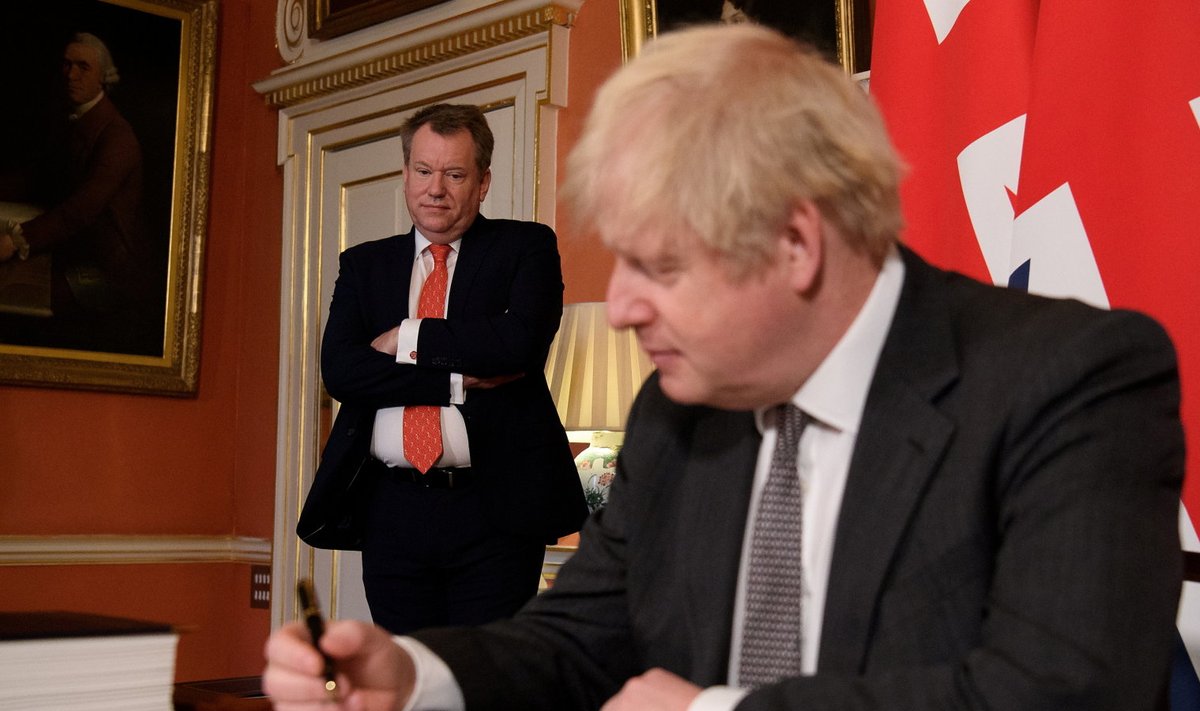 Lord Frost ja Boris Johnson