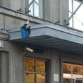 FOTO: Tallinna esindushotelli varikatusel tilpneb kortsus trikoloor