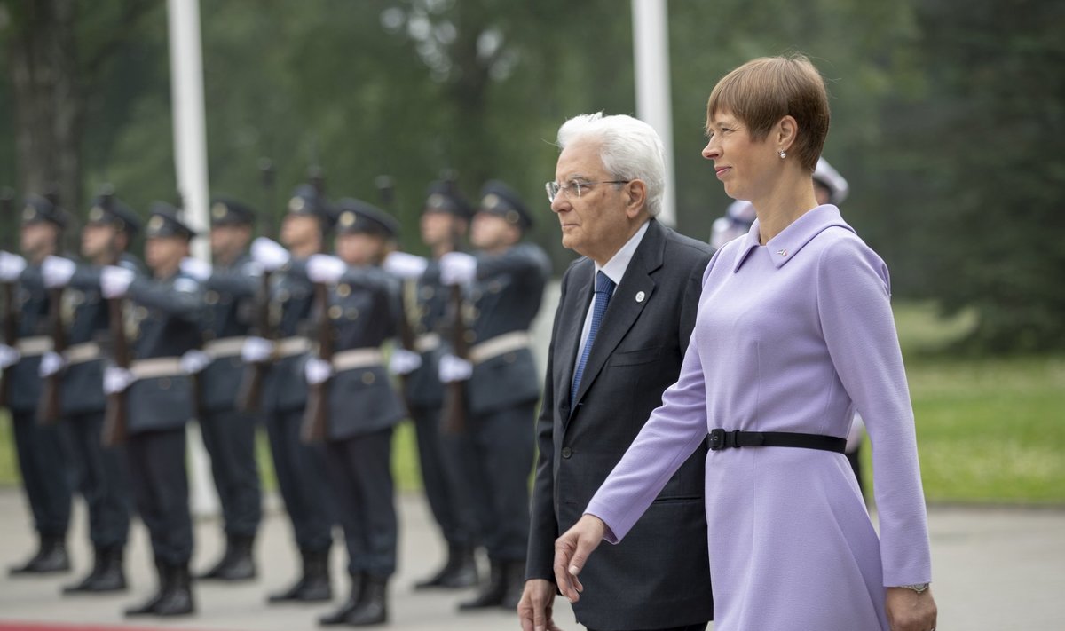Itaalia president Sergio Mattarella kohtub Kadriorus president Kersti Kaljulaidiga