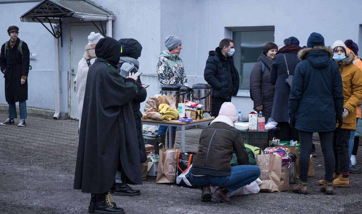 Tallinn, 07.03.2022. Olukord Niine 2 asuvas põgenikekeskuses kella 17:25 paiku.