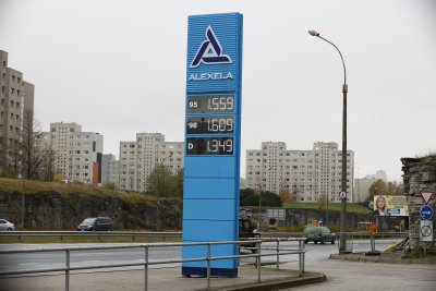 Kütusehinnad Tallinna Lasnamäe Alexela tanklas 12.10.21