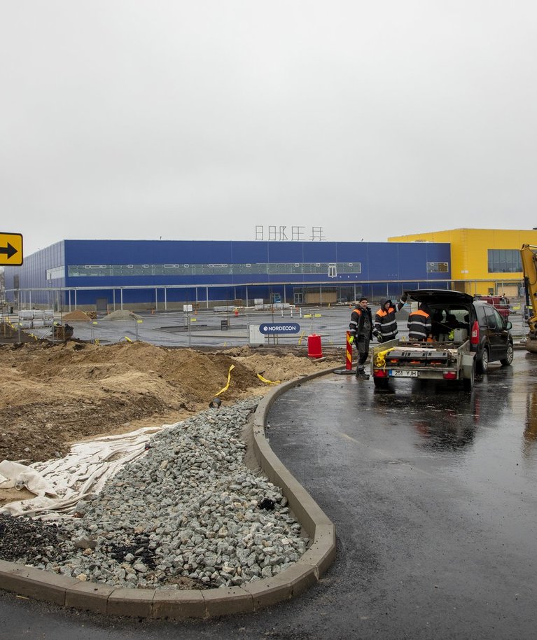 IKEA kaubamaja karp Kurna külas on juba püsti