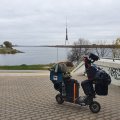 Пять тысяч километров на скутере: Владимир из Эстонии отправился на Кипр на электросамокате