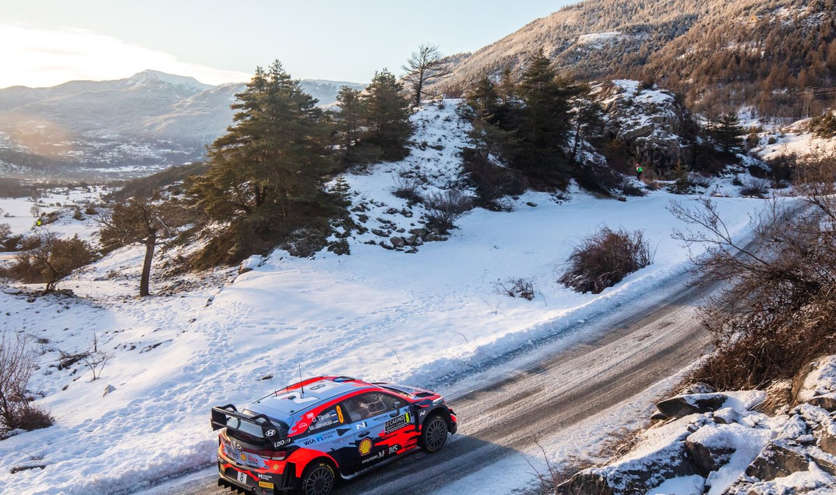 Ott Tänak Monte Carlo rallil.