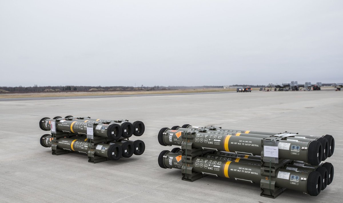 Õhutõrje raketisüsteemi Mistral rakettide saabumine