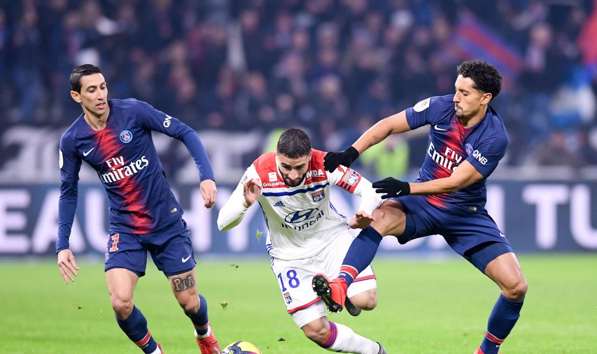 Angel Di Maria (vasakul) ja Marquinhos (paremal)