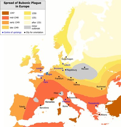 Katku levialad Euroopas ajaliselt