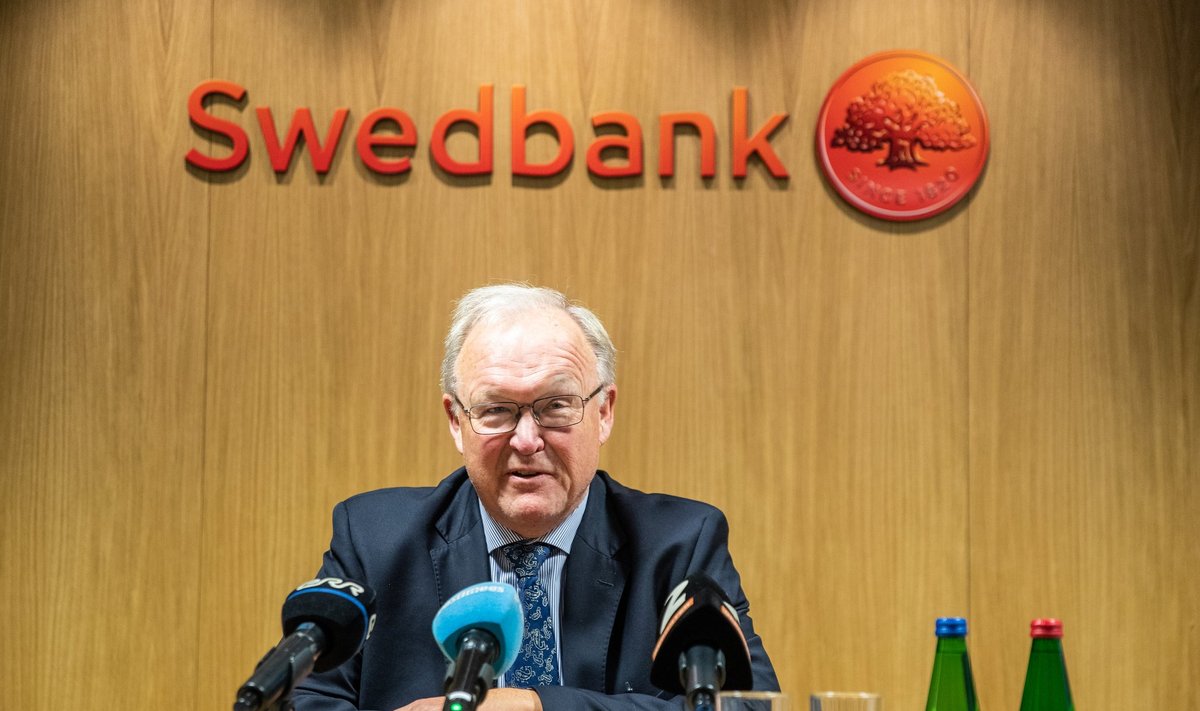 Swedbanki nõukogu juhi Göran Perssoni pressikonverents 