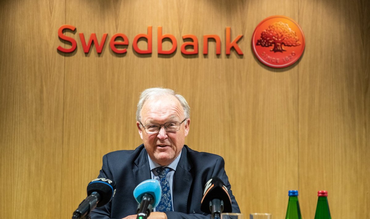Swedbanki nõukogu juhi Göran Perssoni pressikonverents