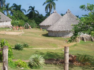 Taino küla rekonstruktsioon Kuubal.