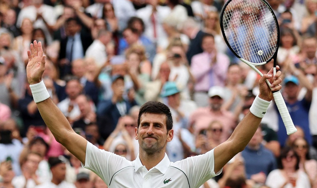 Novak Djokovic sai Wimbledonis 80. matšivõidu