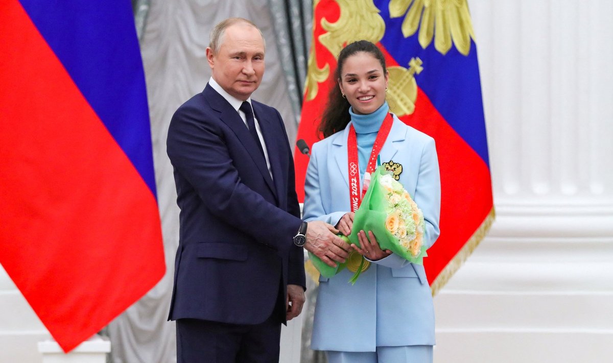 Vladimir Putin ja Veronika Stepanova.