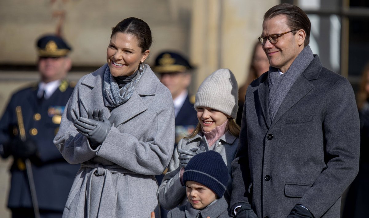 Rootsi kroonprintsess Victoria koos perega