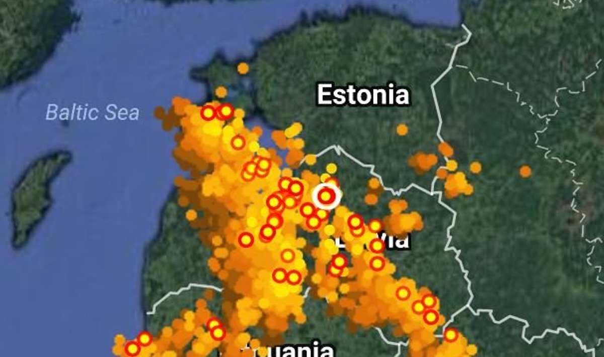 Äikesefront eile õhtul