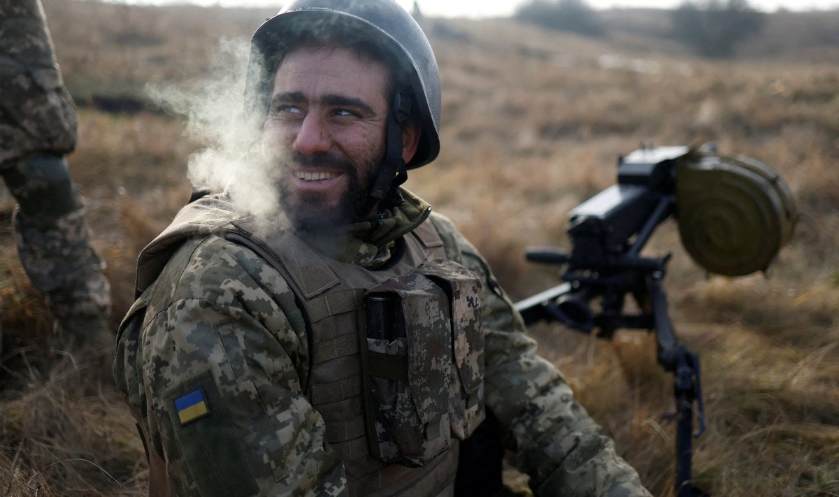 Ukraina sõdur Kreminna lähistel
