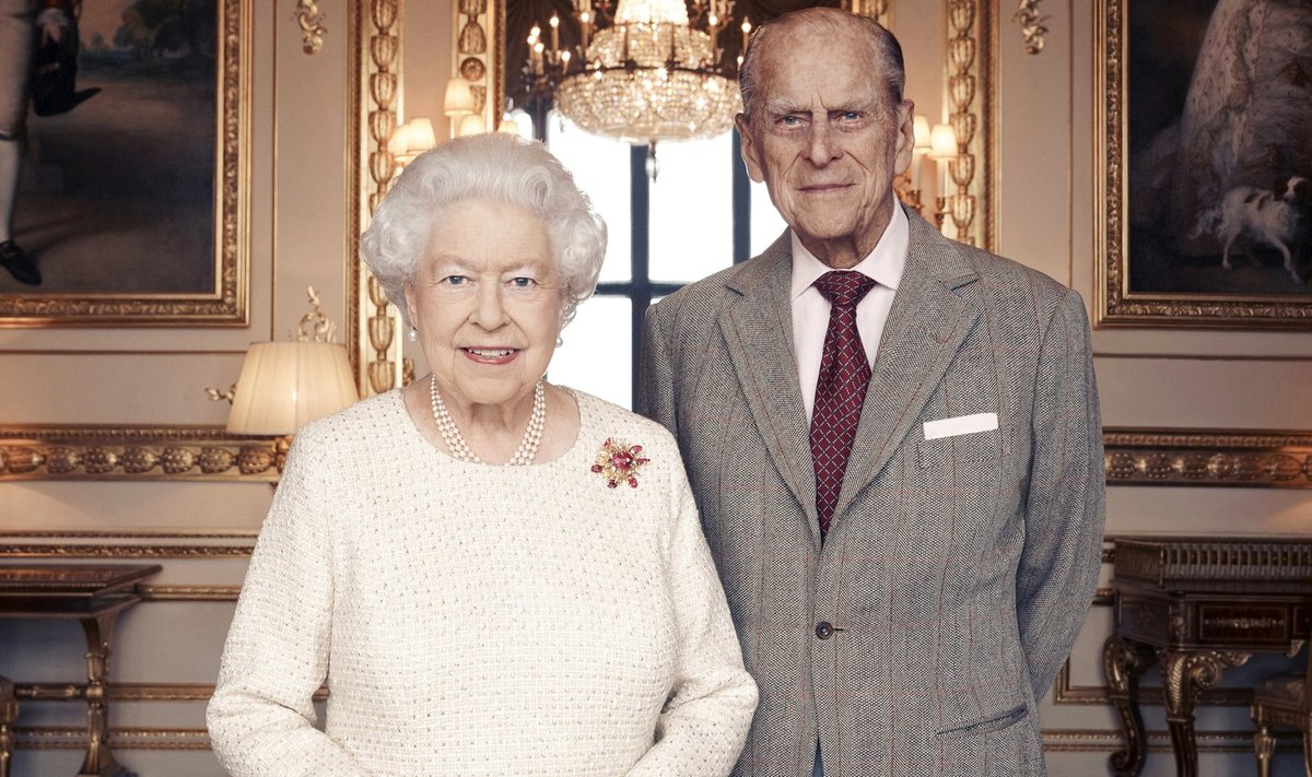Kuninganna Elizabeth II ja tema abikaasa prints Philip, Edinburghi hertsog, 2017. aasta novembris oma 70. pulma-aastapäeval Windsori lossis.