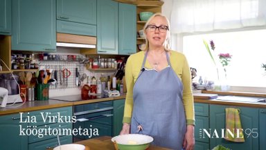 VIDEORETSEPT | Ülihea! Lia Virkus küpsetab äraspidist rabarberikooki