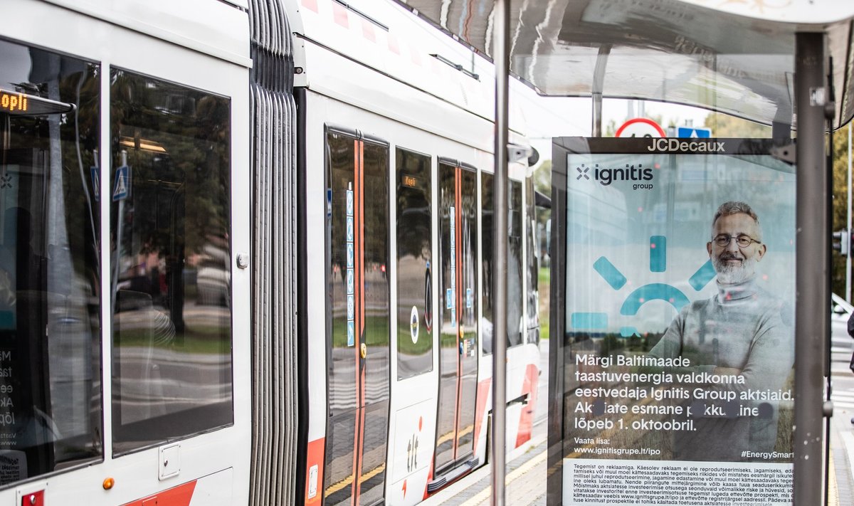 Ignitis Groupi aktsiapakkumise reklaam