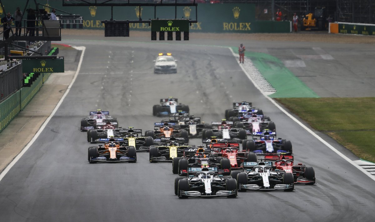 F1 Suurbritannia GP start.