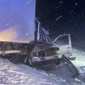 FOTOD | Tartu-Tallinna maanteel hukkus raskes õnnetuses kaubiku juht