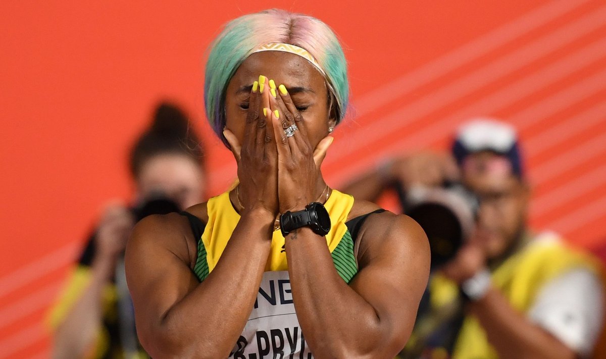 Jamaikalanna Shelly-Ann Fraser-Pryce on nüüd neljakordne 100 m jooksu maailmameister.