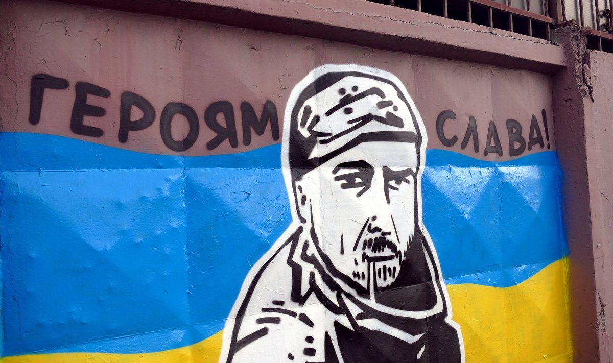 Mural of executed Ukrainian POW in Odesa