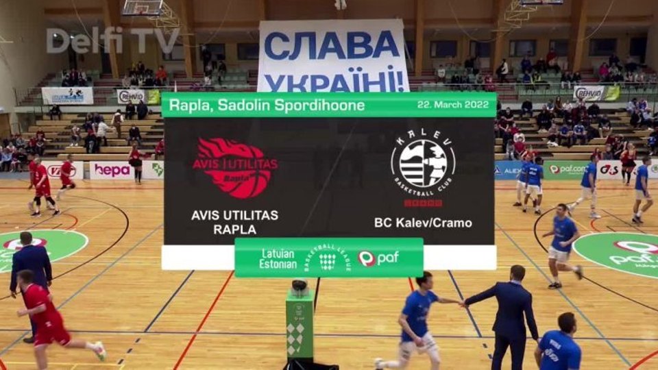 TÄISPIKKUSES | Korvpall: Avis Utilitas Rapla - BC Kalev/Cramo - Delfi TV