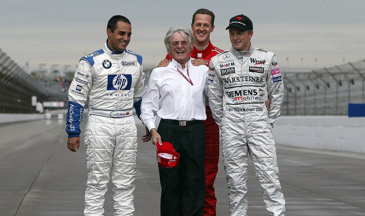 Bernie Ecclestone ja Kimi Räikkönen 2003. aastal