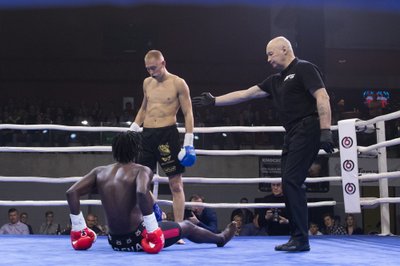 Maikel Astur 2018. aasta aprillis Tartus Duel 1 Fight Series üritusel.
