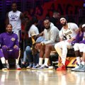 LeBron James ja Los Angeles Lakers vaatavad play-off -mänge kõrvalt