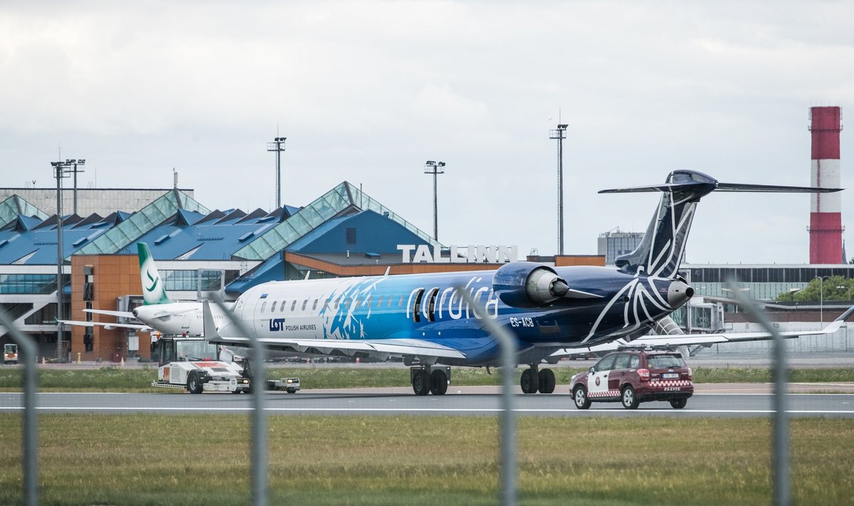 Nordica lennuk Tallinna lennujaamas