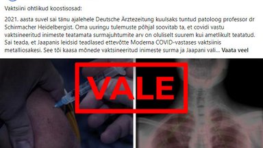 FAKTIKONTROLL | Grafeenoksiidi sisaldus vaktsiinides on ülemaailmse levikuga vale, mis ka Eestis vaibuda ei taha