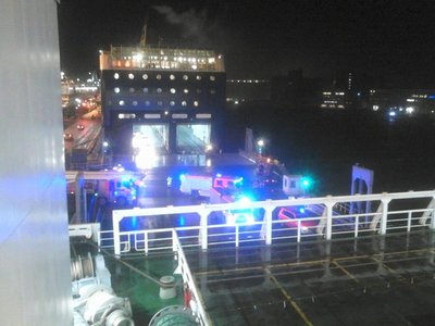 Tallinki Stari õnnetus terminalist vaadates.