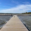 ФОТО | На озере Харку вновь установлен бассейн под открытым небом