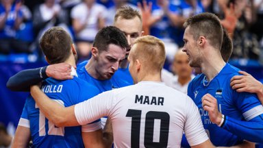 Eesti võrkpallikoondis sai valusa kaotuse, kuid väärtusliku punkti