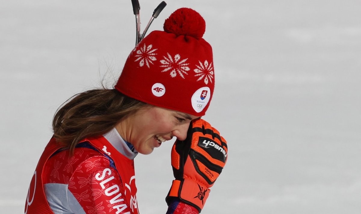 Petra Vlhova valas rõõmupisaraid.