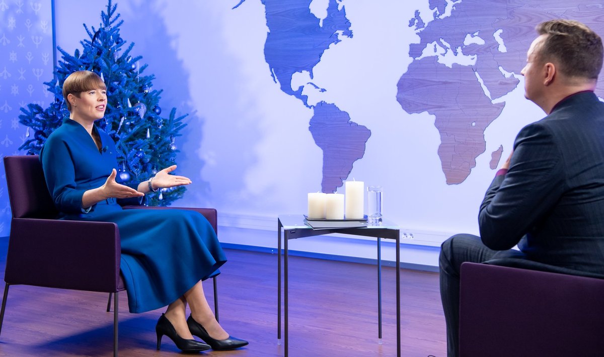 President Kersti Kaljulaidi aastalõpuintervjuu ETVle