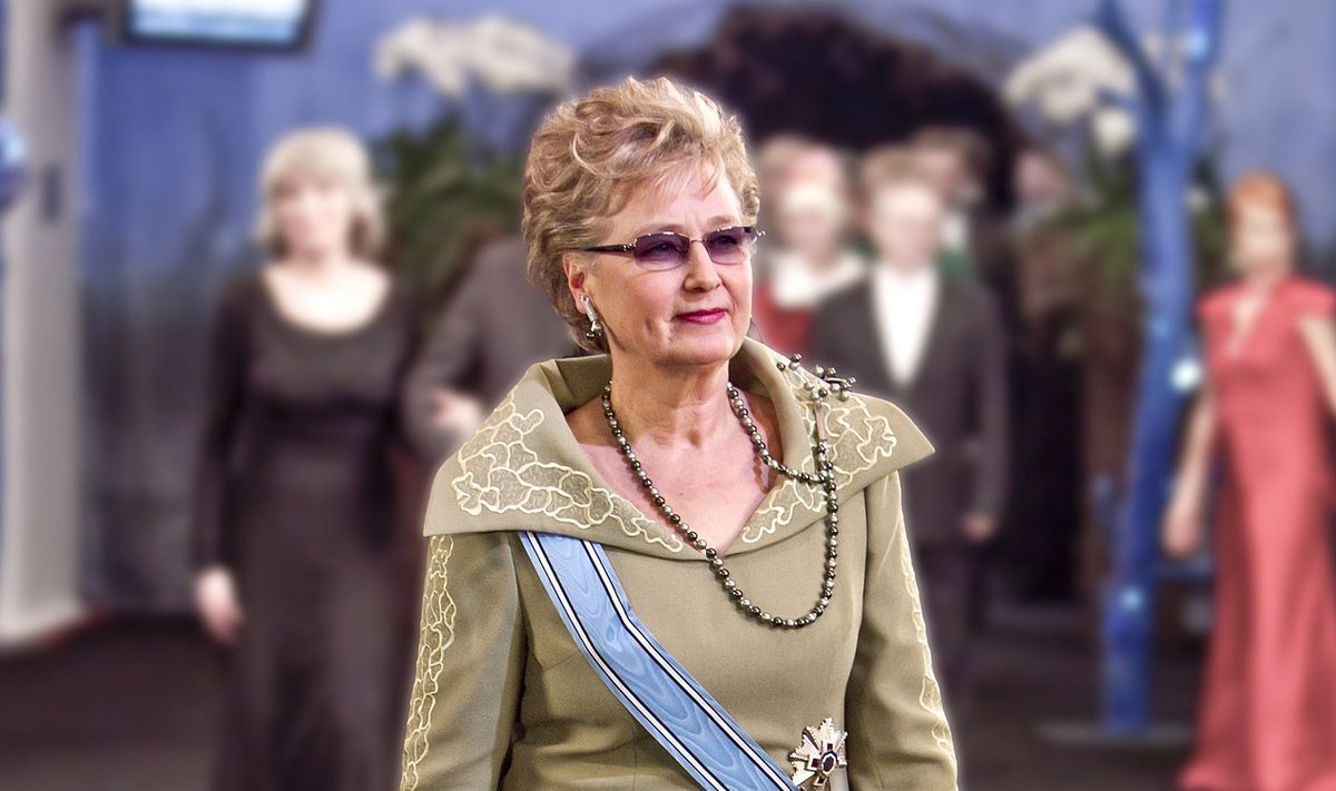 President Lennart Meri abikaasa Helle Meri (ametiaeg 1992–2001).