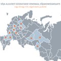 KAART | Kes seisab Venemaa sõjakomissariaatide põletamise taga? "Võibolla vene anarhistid, võibolla Ukraina diversandid"