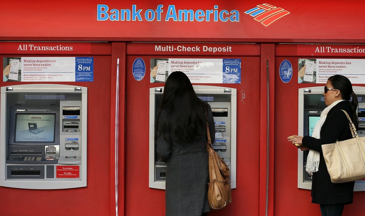 Bank of America sularahaautomaadid