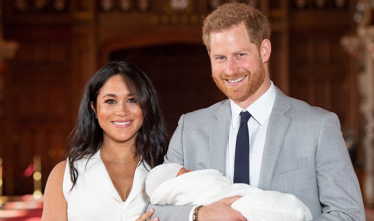 Prints Harry, tema abikaasa Meghan ja nende tütar Lilibet 2019. aastal