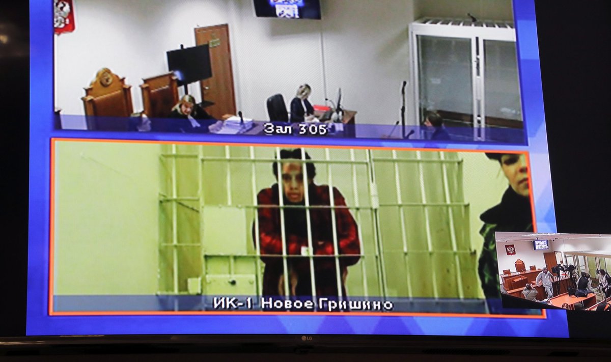 Brittney Griner esines video vahendusel apellatsiooniistungil, kus talle määratud üheksa-aastane vanglakaristus jõusse jäi.