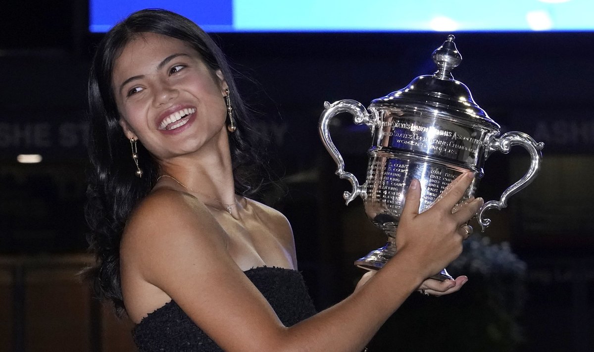 US Openi võitja Emma Raducanu.