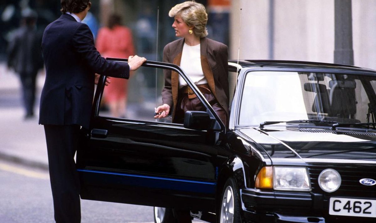 Printsess Diana 1985. aasta Ford Escort RS Turbo