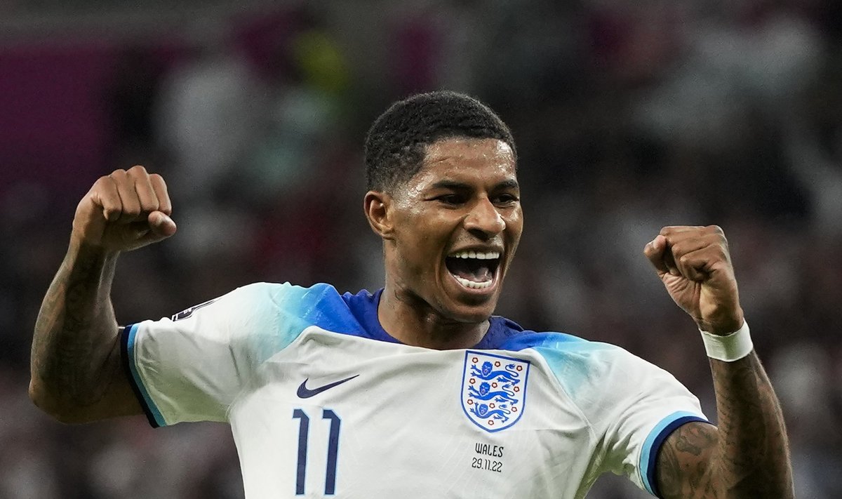Inglaste kangelaseks kerkis kaks väravat löönud Marcus Rashford.